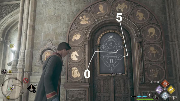 Hogwarts Legacy: загадка с дверьми с символами животных Hogwarts Legacy: загадка с дверьми с символами животных