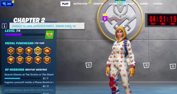 Как исправить ошибку 91 в Fortnite? Как исправить ошибку 91 в Fortnite?