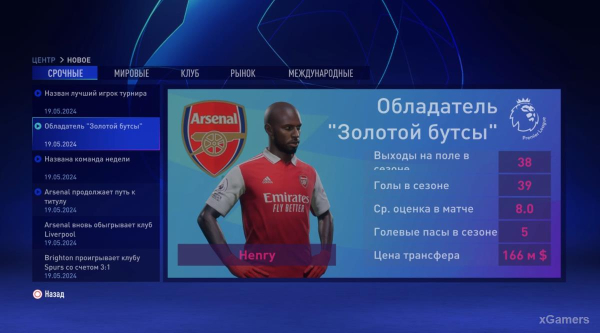 FIFA 23 Карьера за игрока: Возвращение Thierry Henry в Arsenal – 2 сезон FIFA 23 Карьера за игрока: Возвращение Thierry Henry в Arsenal – 2 сезон