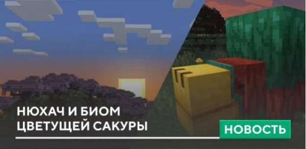 Нюхач и биом Цветущей Сакуры Нюхач и биом Цветущей Сакуры