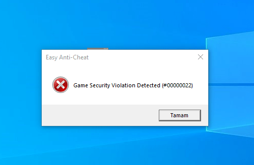 Как исправить «Game Security Violation Detected (#00000022)»? Как исправить «Game Security Violation Detected (#00000022)»?
