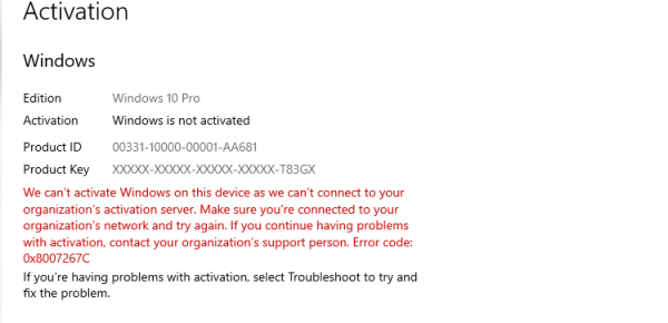 Как исправить ошибку активации 0x8007267C на Windows 10 и 11 Как исправить ошибку активации 0x8007267C на Windows 10 и 11