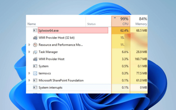 Что такое процесс splwow64.exe и как его завершить Что такое процесс splwow64.exe и как его завершить