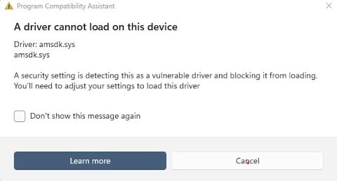 Как исправить ошибку amsdk.sys «Невозможно загрузить драйвер на это устройство»? Как исправить ошибку amsdk.sys «Невозможно загрузить драйвер на это устройство»?