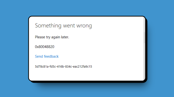 Как избавиться от ошибки 0x80048820 при входе в аккаунт Майкрософт Как избавиться от ошибки 0x80048820 при входе в аккаунт Майкрософт
