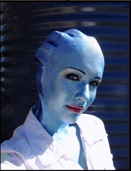 Косплей гуманоида Азари из Mass Effect Косплей гуманоида Азари из Mass Effect