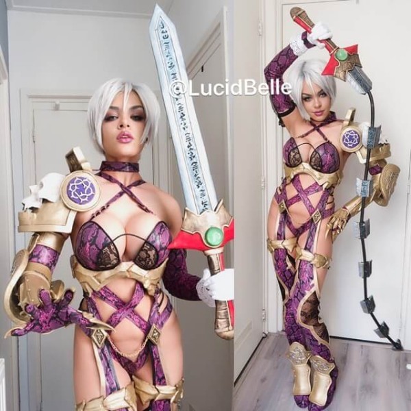 Косплеер Soul Calibur выглядит так же шикарно и беспощадно как и культовая Ivy Valentine Косплеер Soul Calibur выглядит так же шикарно и беспощадно как и культовая Ivy Valentine