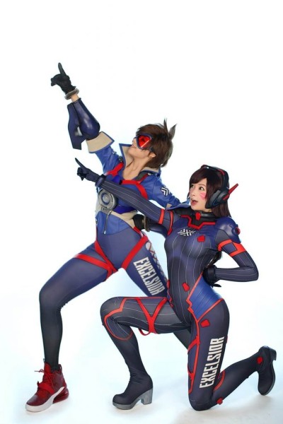 Косплей Overwatch в стиле киберспорт Косплей Overwatch в стиле киберспорт