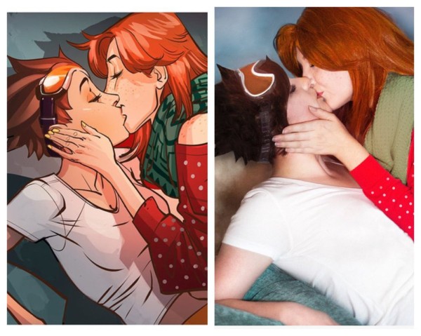 Поцелуй Трейсер, теперь в форме косплея Поцелуй Трейсер, теперь в форме косплея